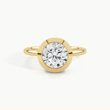 Yellow Gold, Round, down view