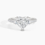 950 Platinum, Heart, down view