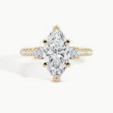 Yellow Gold, Marquise, down view