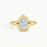 Yellow Gold, Pear, down view