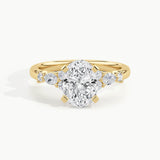 Yellow Gold, Oval, down view