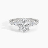 950 Platinum, Oval, down view