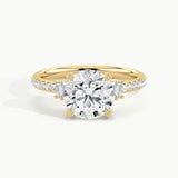 Yellow Gold, Round, down view
