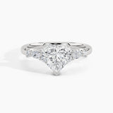 950 Platinum, Heart, down view