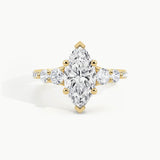 Yellow Gold, Marquise, down view