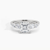 White Gold, Asscher, down view