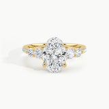 Yellow Gold, Oval, down view