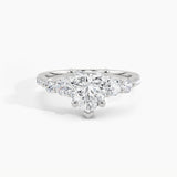950 Platinum, Heart, down view
