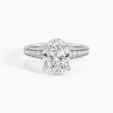950 Platinum, Oval, down view