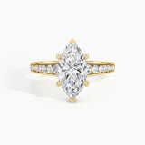 Yellow Gold, Marquise, down view
