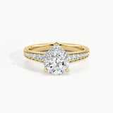 Yellow Gold, Pear, down view