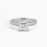 950 Platinum, Asscher, down view