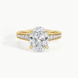 Yellow Gold, Oval, down view