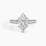950 Platinum, Marquise, down view