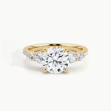 Yellow Gold, Round, down view