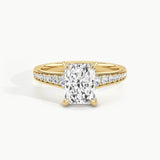 Yellow Gold, Radiant, down view