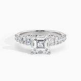 950 Platinum, Asscher, down view
