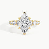 Yellow Gold, Marquise, down view