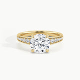 Yellow Gold, Round, down view