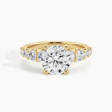 Yellow Gold, Round, down view