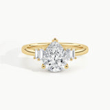 Yellow Gold, Pear, down view
