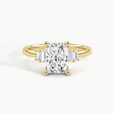 Yellow Gold, Radiant, down view