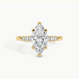 Yellow Gold, Marquise, down view