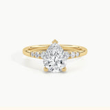 Yellow Gold, Pear, down view