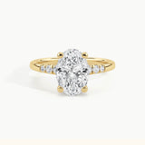 Yellow Gold, Oval, down view