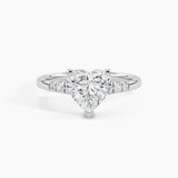 950 Platinum, Heart, down view