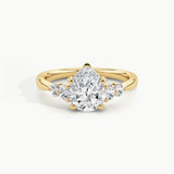 Yellow Gold, Pear, down view