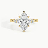 Yellow Gold, Marquise, down view