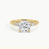 Yellow Gold, Round, down view