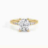 Yellow Gold, Radiant, down view