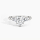 950 Platinum, Heart, down view