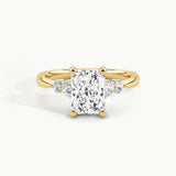 Yellow Gold, Radiant, down view