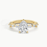 Yellow Gold, Pear, down view