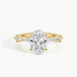 Yellow Gold, Oval, down view