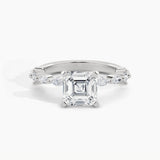 950 Platinum, Asscher, down view