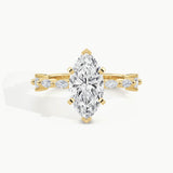 Yellow Gold, Marquise, down view