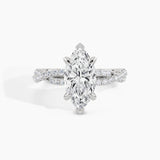 White Gold, Marquise, down view