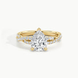 Yellow Gold, Pear, down view