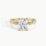 Yellow Gold, Radiant, down view