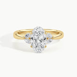Yellow Gold, Oval, down view