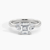 950 Platinum, Asscher, down view