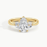 Yellow Gold, Pear, down view