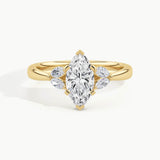 Yellow Gold, Marquise, down view