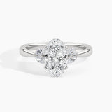 950 Platinum, Oval, down view