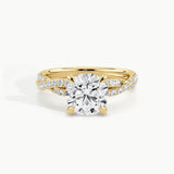 Yellow Gold, Round, down view