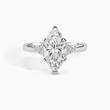 White Gold, Marquise, down view